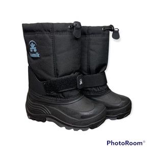 Kamik Kids Size 11 Winter Snow Boots Black Insulated^